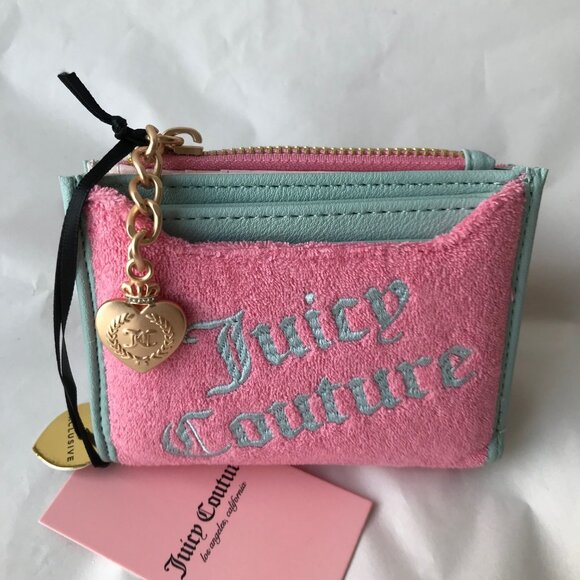 Juicy Couture Handbags - Juicy Couture Pink and Teal Wallet